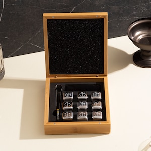 Personalized Whiskey Stone Set, Custom Whiskey Stone, Chilling Stones ...
