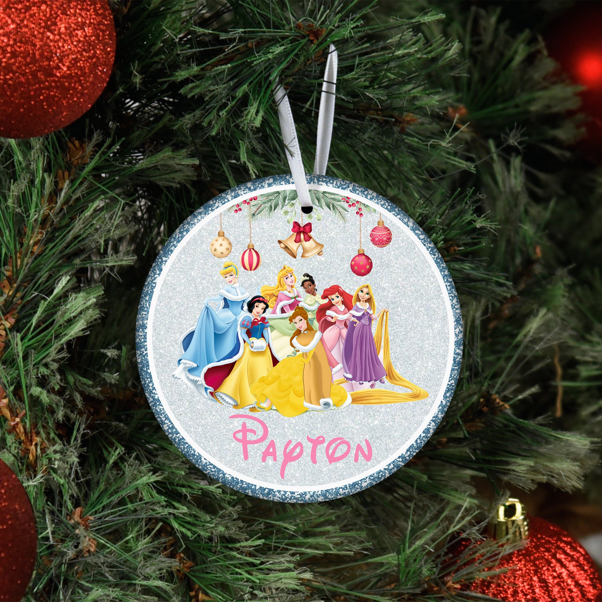 Discover Personalized Disney Princess Christmas Ornament