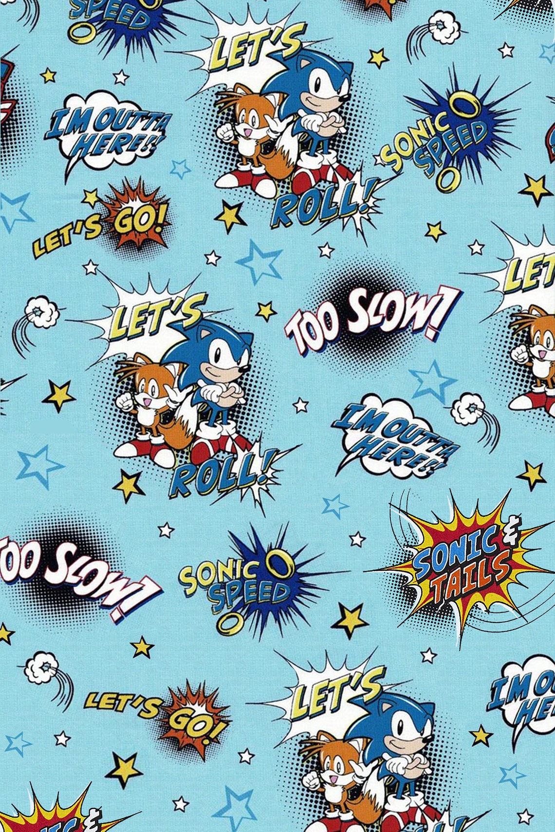 Sonic the Hedgehog Gift Wrap Sonic Wrapping Paper Sonic Etsy