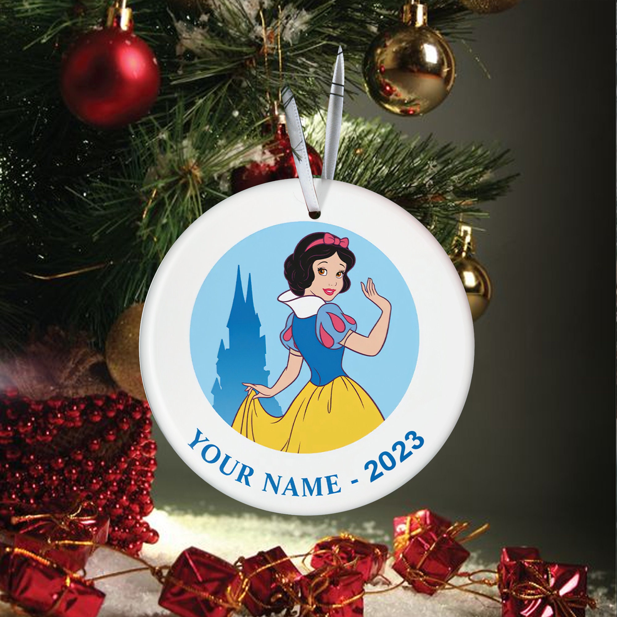 Discover Personalized Snow White Princess Disney Christmas Ornament