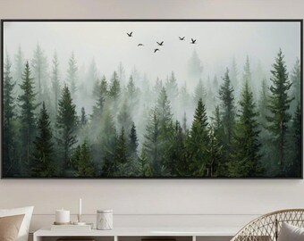 Large Original Tree Oil Painting on Canvas Forest Flower Painting ...