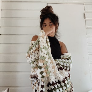 Scrappy hexagon cardigan