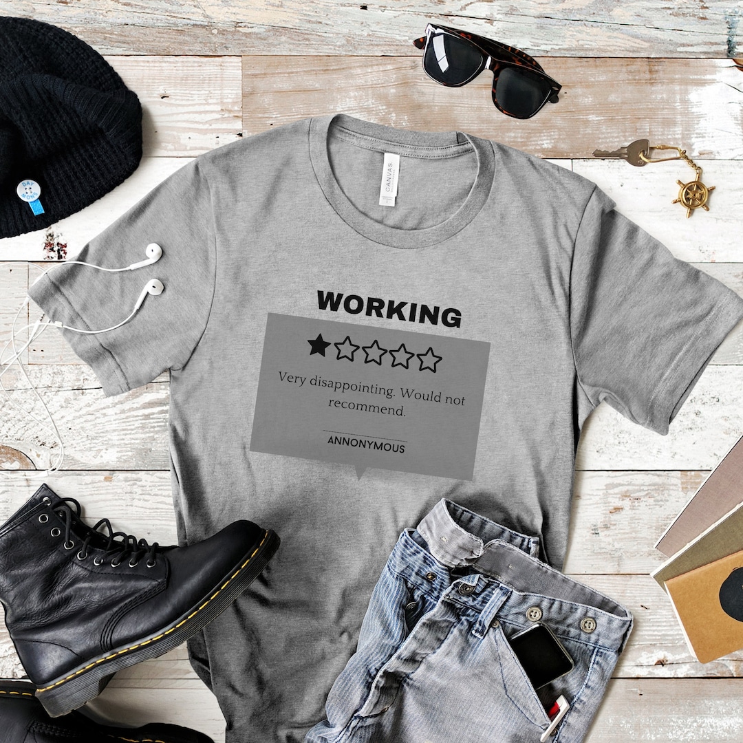 Working Review T Shirt, Funny Work Shirt, Funny Office Shirt, Gift for