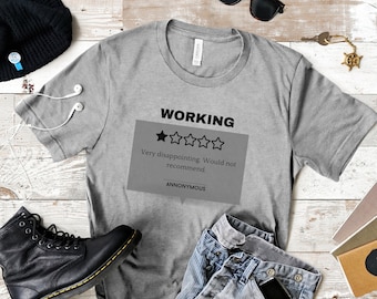 Working Review T Shirt, Funny Work Shirt, Funny Office Shirt, Gift for Coworker, Gift for Boss, Work T Shirt, Office Humor, Work Jokes Shirt