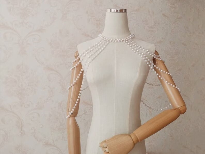 lowest price Exclusive Unique Unique pearl bra vest pearl