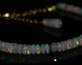 AAA Quality Fire Faceted Ethiopian Opal Bracelet Stunning Beaded Sterling 925Silver Bracelet October Birthstones Bracelet Gift for Her
