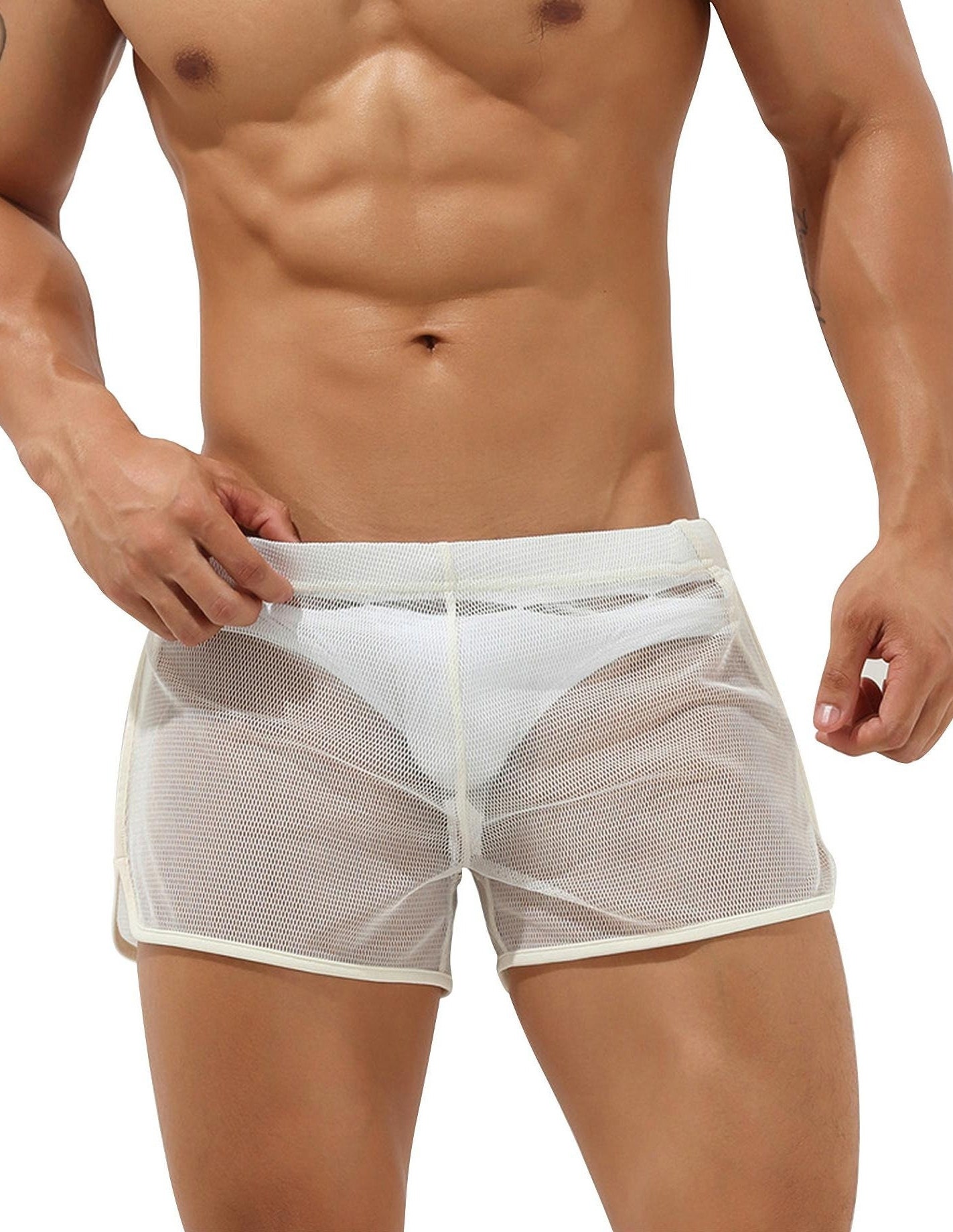 see through mesh underwear men