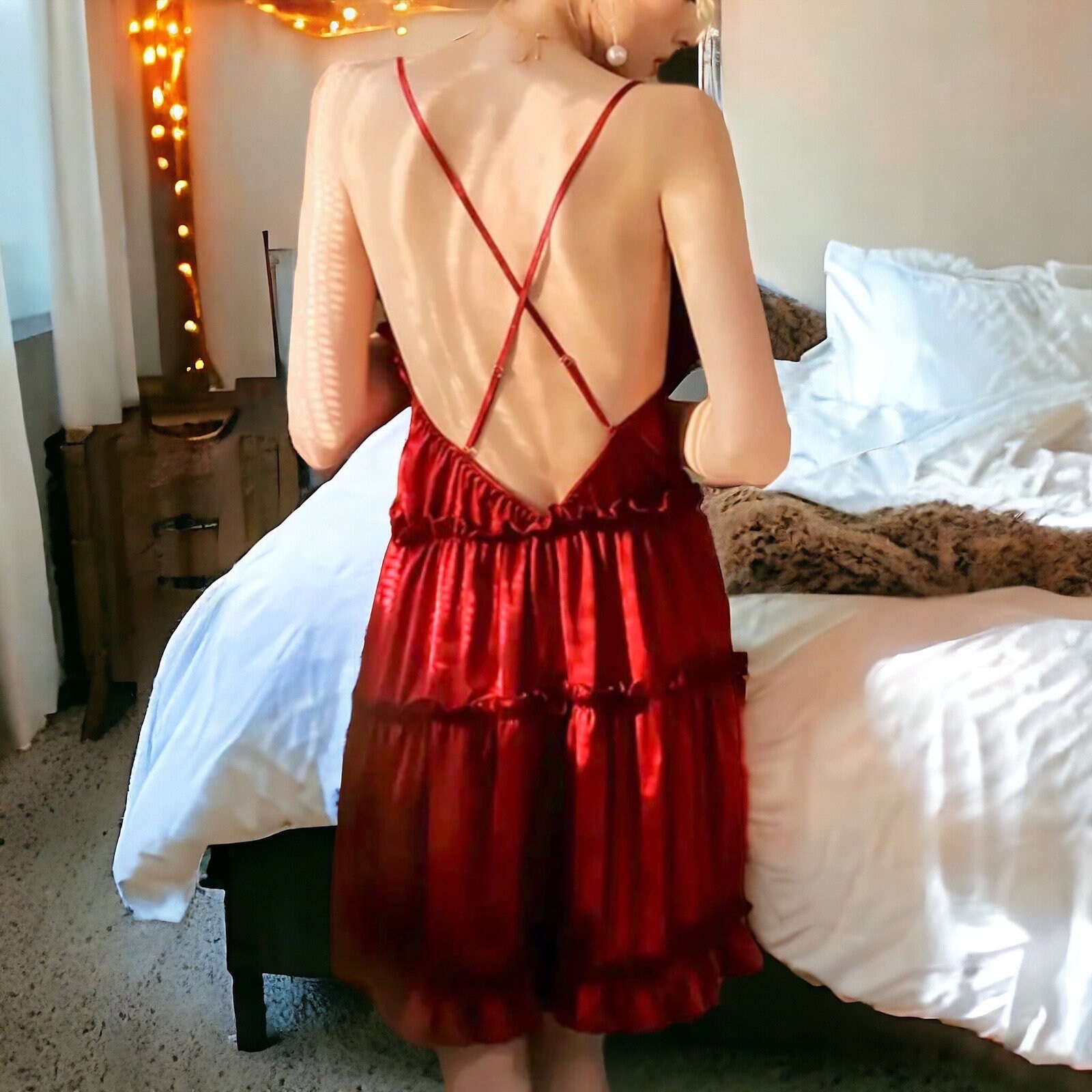 Vivian Red Dress Pretty Woman Costume 