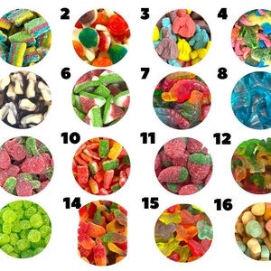 Mélange personnalisé de bonbons gélifiés bonbons gélifiés, bonbons britanniques, boîte cadeau, gâterie sucrée, cadeau d'anniversaire, fête des pères, cadeau de finissants, remise des diplômes image 1