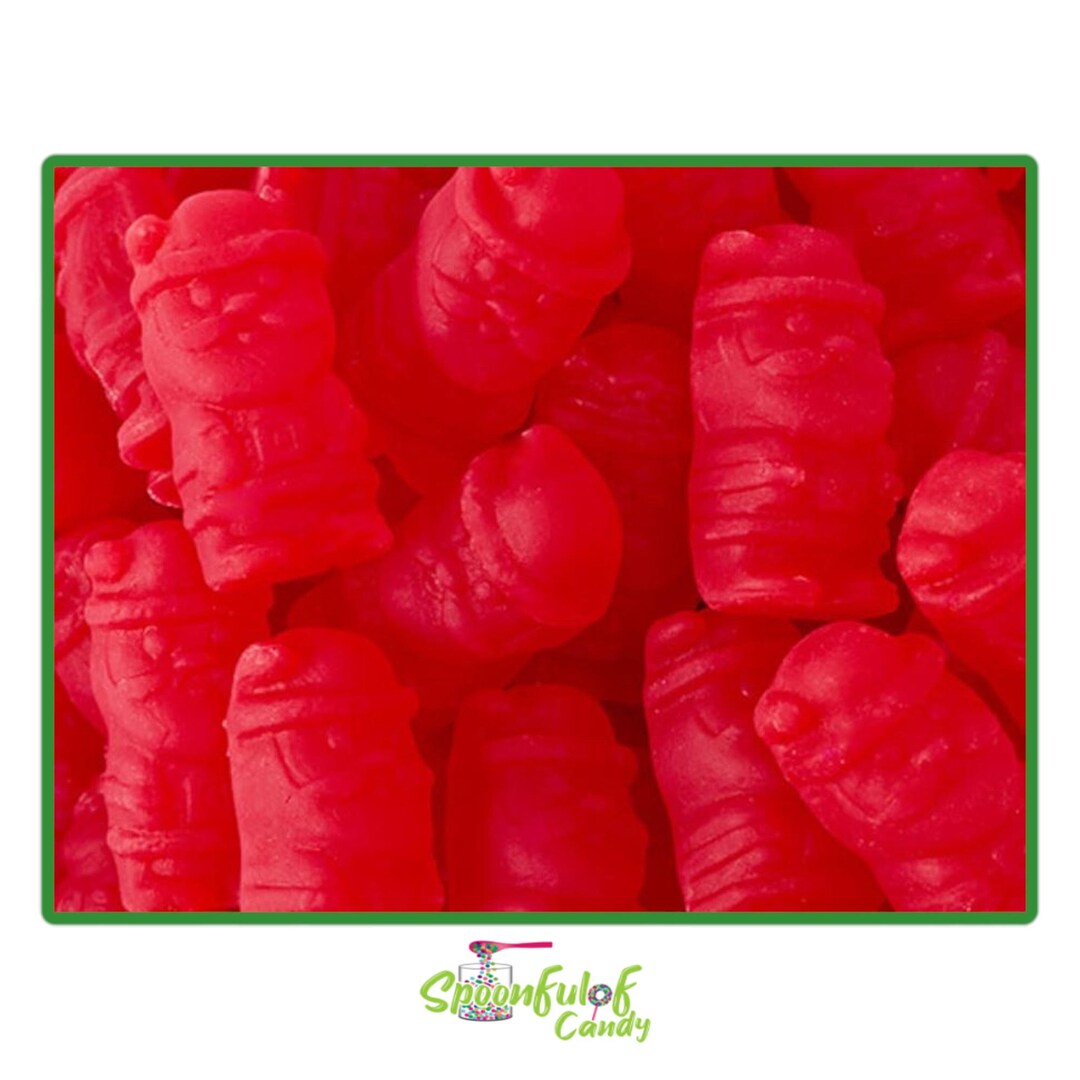 Hot Cinnamon Santasgummy Candy Christmas Candy Santa Elf Etsy