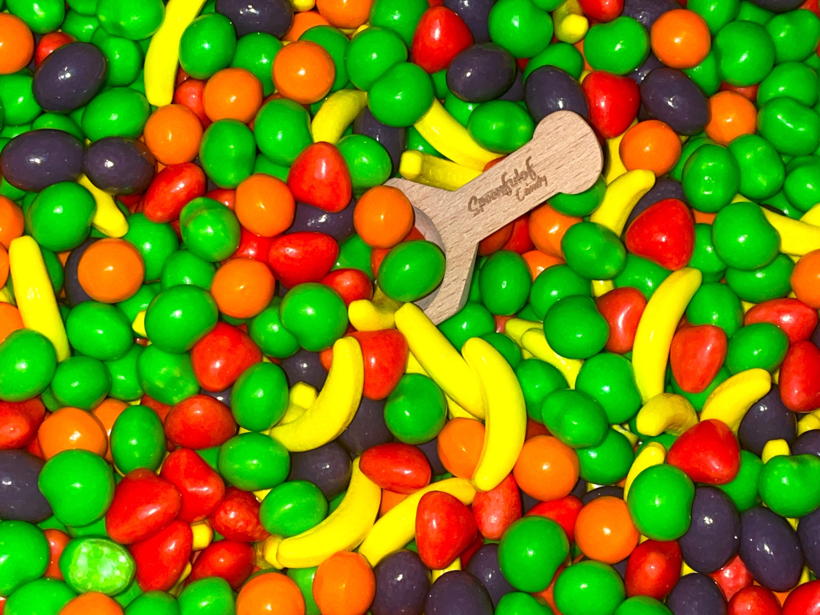 Runts Candyfruit Shaped Candy, Fruit Flavored, Strawberry, Banana