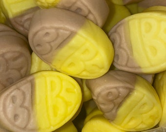Mini sac de 8 oz de bonbons gélifiés à la banane et au caramel-Bonbons végétaliens, suédois, bonbons gélifiés