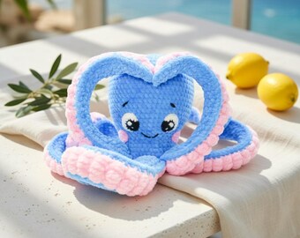 Octopus Crochet Pattern PDF, Amigurumi Octopus Plush Tutorial, Kawaii Sea Creature DIY, Ocean Animal , Instant Download