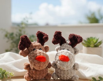 Fawn Keychain Crochet Pattern PDF  Amigurumi Baby Deer Plush  Mini Animal Toy Beginner Friendly Tutorial English