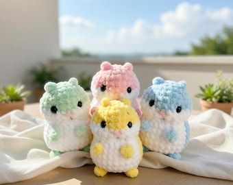 No Sew Hamster Crochet Pattern PDF Amigurumi Hamster Plush Toy Beginner Friendly DIY Gift Christmas Decor