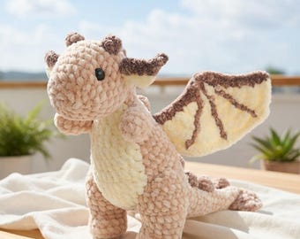 Rosie the Dragon Crochet Pattern PDF Small Amigurumi Dragon Plush Toy  Beginner Friendly DIY Gift