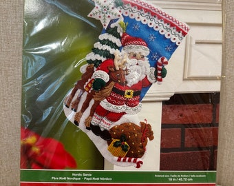 Bucilla “Nordic Santa” 18” Stocking Kit