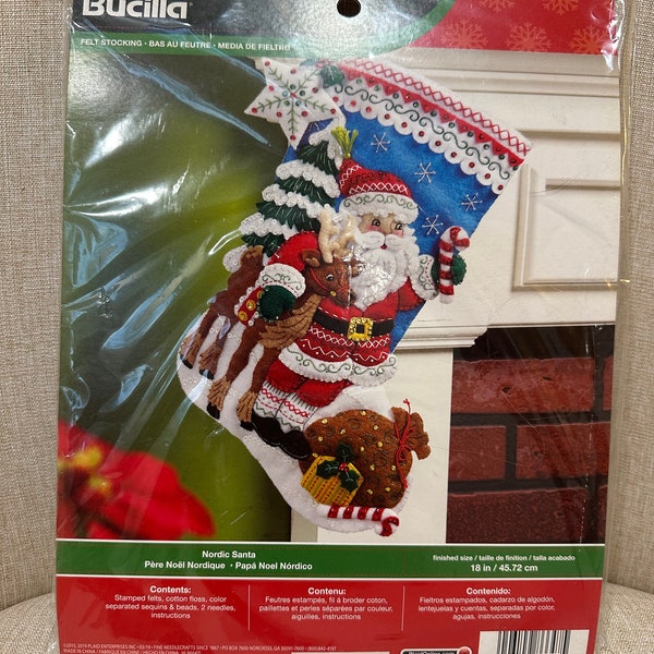 Bucilla “Nordic Santa” 18” Stocking Kit