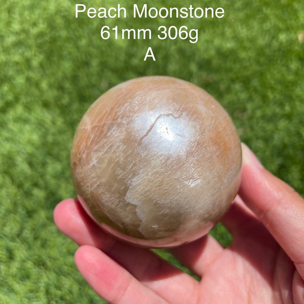 You Choose! Peach Moonstone Sphere Ball Orb US SELLER