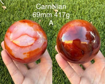 You Choose! Carnelian Agate Sphere Orb Ball US Seller