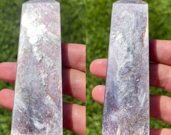 AAA Rare High Grade Gem Lepidolite Purple Mica Tower Obelisk Point to Choose From FREE SHIPPING