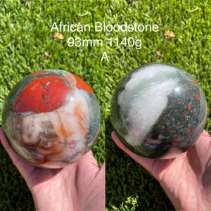 African Bloodstone Sphere Ball Orb to Choose From US Seller FREE SHIPPING