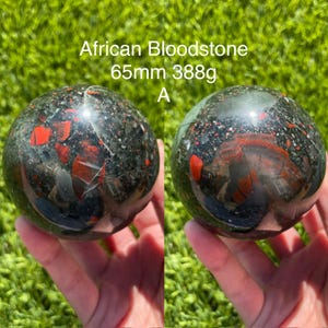 African Bloodstone Sphere Ball Orb to Choose From US Seller FREE SHIPPING