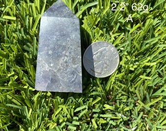 Sparkly Iolite Tower Obelisk Point with Flash Cordierite Dichroite Water Sapphire Sunstone to Choose From US Seller