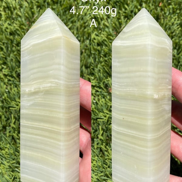 Green Onyx Afghanistan Jade Tower Point Obelisk to Choose From US Seller