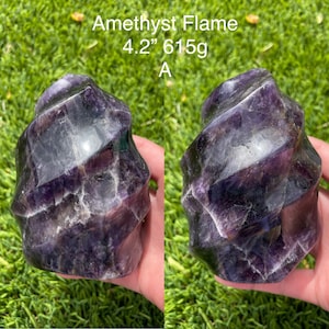 Purple Amethyst Crystal Flame Torch Freeform to Choose From US SELLER