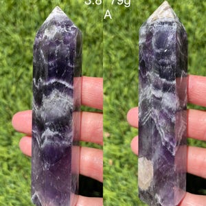 Dream Amethyst/Chevron Amethyst Tower Point Obelisk to Choose From US Seller
