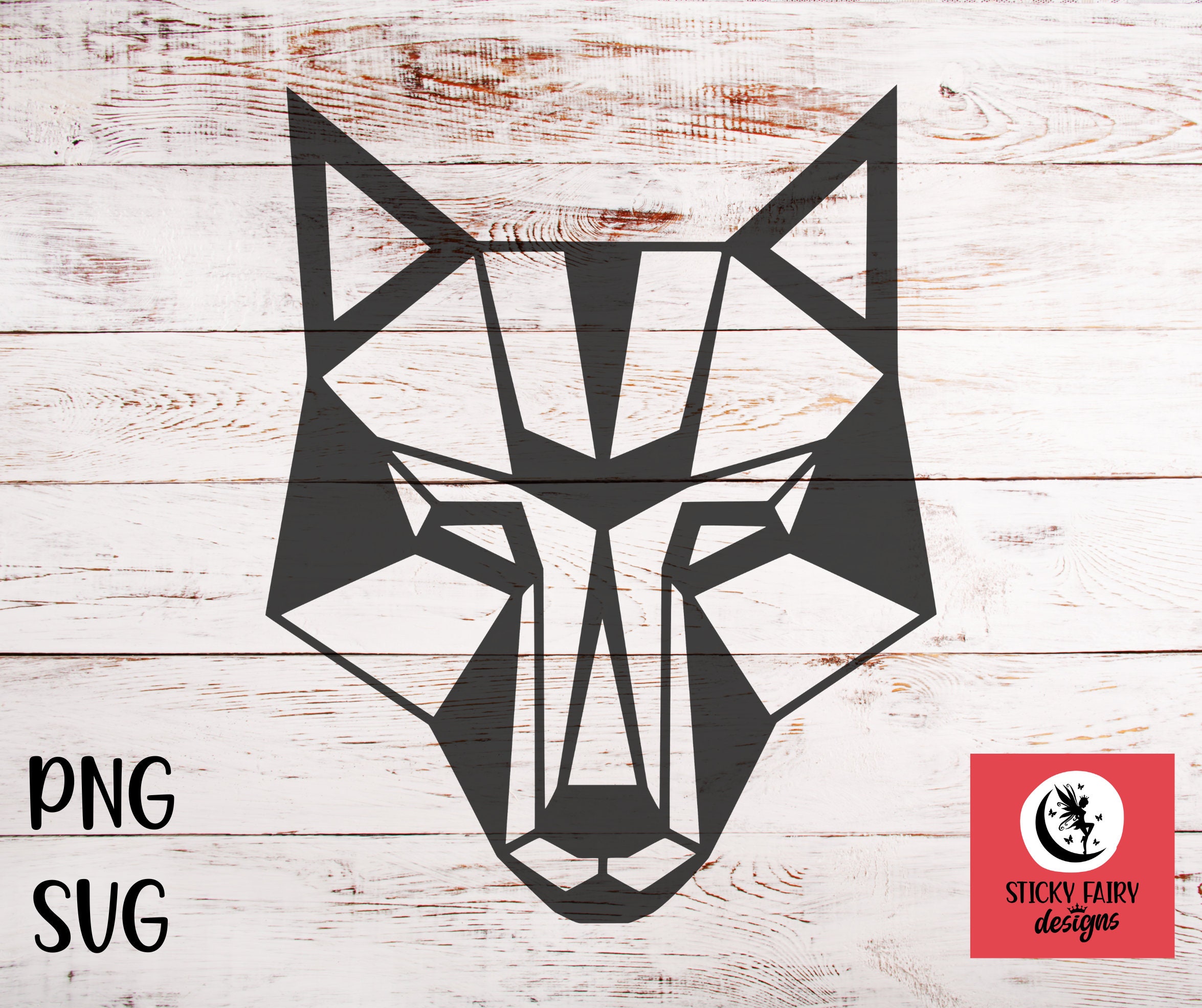 Geometric Wolf, SVG, PNG, Clipart, Wolf SVG, Vector, Digital Download