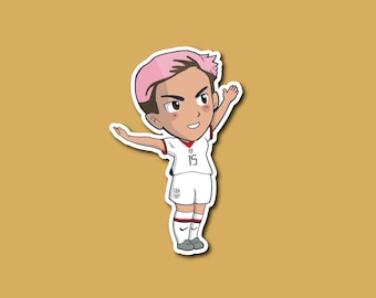 Megan Rapinoe USWNT Chibi Aufkleber Magnet