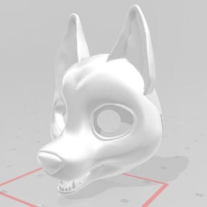 3D-Toony-Fuchs-Fursuit-Basis (unbeweglicher Kiefer)