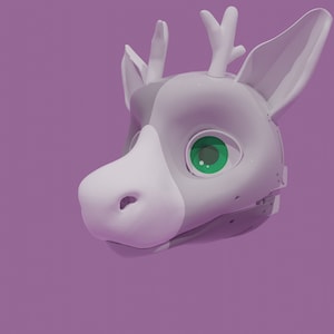 3d angel dragon head model