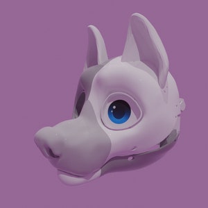 Modèle 3D de chien Toony à tête - TurboSquid 3D