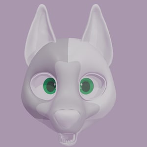 3 d Toony fox fursuit base (Immovable jaw)