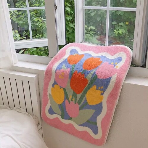 Retro Checked Y2K Rug Fluffy Trendy Carpet Different Etsy New Zealand