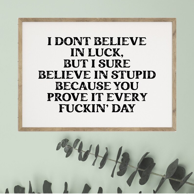 Yellowstone Rip Wheeler SVG, I Dont Believe In Luck, Yellowstone SVG Bundle, Yellowstone Dutton Ranch, Yellowstone Quote SVG, Beth Dutton image 5