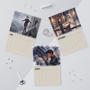 Fourth Wing 2027 Wall Calendar - Original Watercolor Art for Book Lovers image 5