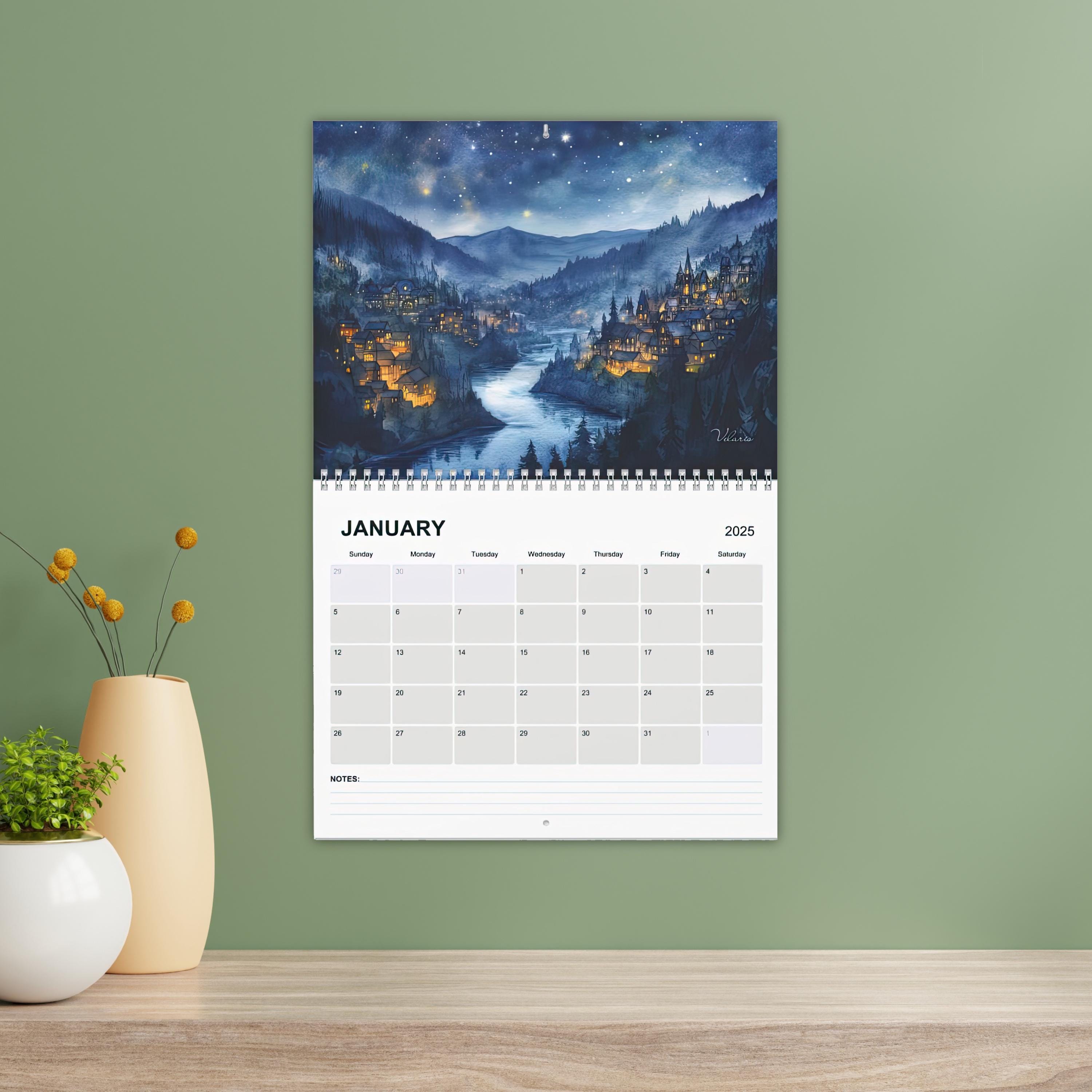 2025 ACOTAR Calendar - Original Watercolor Art
