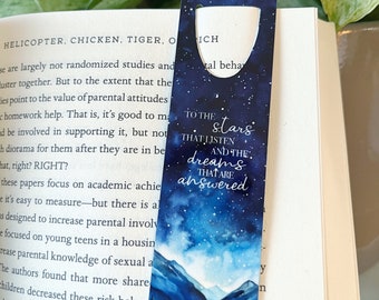 ACOTAR inspired aluminum bookmark