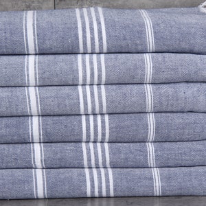 Bridesmaid Gifts, Personalized Gift Box Towel, Navy Towel, Striped Towel, 36x67 Inches Turkish Towel Bulk, Summer Towel, Sarong Towel,
