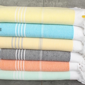 Monogram Beach Towel, Striped Terry Towel, Bridesmaid Gift Towel, Custom Wedding Gifts, 36&quot;x71&quot; Cotton Towel, Home Decor Towel,