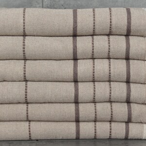 Wedding Favors, 79x99 Inches Brown Cotton Blanket, Striped Blanket, Boho Throw Blankets, Custom Blanket, Custom Gifts,