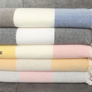 Bachelor Bachelorette Party Favors, Gift For Her, Turkish Towel Beach, Striped Terry Towel, 36&quot;x67&quot; Cotton Towel,