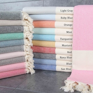 Bridal Shower Gift, Custom Bachelorette Party Favor, Personalized Wedding Gift, Soft Turkish Towel, Housewarming Gift, Kitchen Accessories