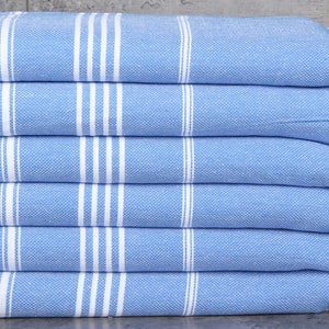 Personalized Towels, Turkish Towels Beach, Blue Towel, Striped Towel, 40x71 Inches Monogram Turkish Beach Towel, Fouta Towel,