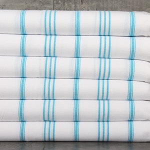 Wedding Gift Towels, Turquoise Striped Washcloth, 24x36 Inches Monogrammed Towel, Dish Dishcloth, Little Washcloth, Turkey Napkin,