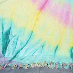 Personalized Blanket, Large Towel, Rainbow Throw, Chevron Tie Dye Bedspread, 67x91 Inches Couch Cover, Warm Throw, Organic Blanket,